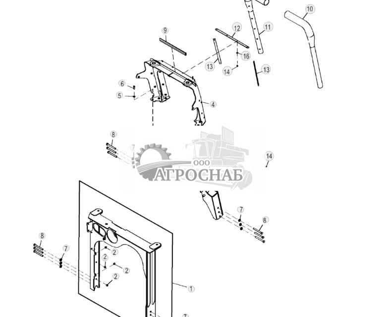 Опора капота, устройство подбора отходов (323647 - ) - ST932851 201.jpg